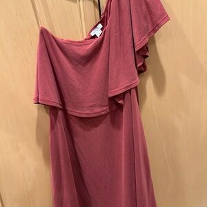 Small BP pink one shoulder dress
